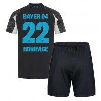 Fotballdrakt Barn Bayer Leverkusen Victor Boniface #22 Tredjedraktsett 2024-25 Kortermet (+ Korte bukser)